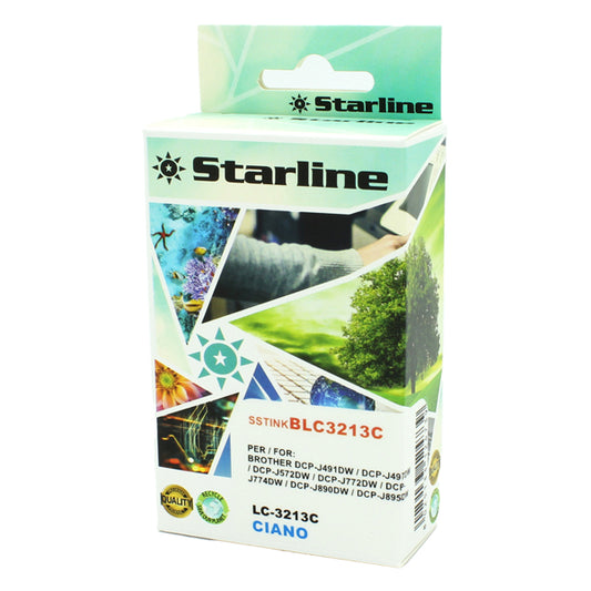 STARLINE - JNBR3213C - Starline - Cartuccia Ink per print C-BROTHER LC-3213C - Ciano