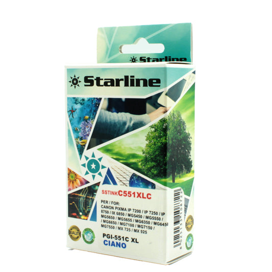 STARLINE - JNCA551C - Starline - Cartuccia ink - per Canon - Ciano - CLI-551BK C - 9,8ml
