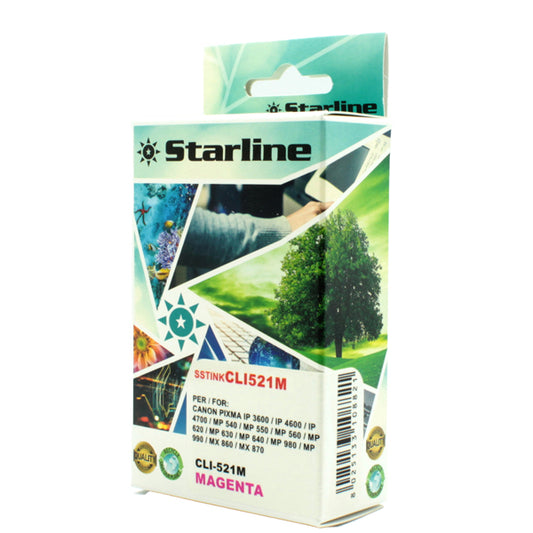 STARLINE - JNCA521M - Starline - Cartuccia ink - per Canon - Magenta - CLI521 M - 9ml