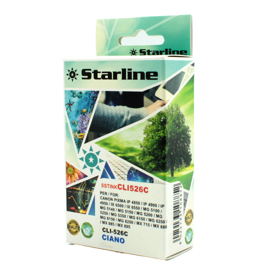 STARLINE - JNCA526C - Starline - Cartuccia ink - per Canon - Ciano - CLI526 C - 9ml
