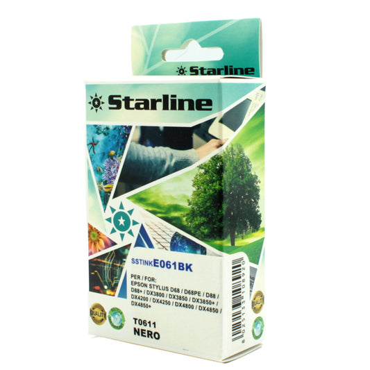 STARLINE - JNEP61B - Starline - Cartuccia ink - per Epson - Nero - C13T06114010 - T0611 - 17ml