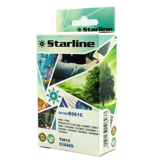 STARLINE - JNEP61C - Starline - Cartuccia ink - per Epson - Ciano - C13T061240 - T0612 -14ml
