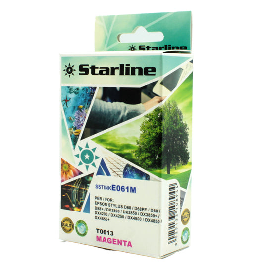 STARLINE - JNEP61M - Starline - Cartuccia ink - per Epson - Magenta - C13T061340 - T0613 - 14ml
