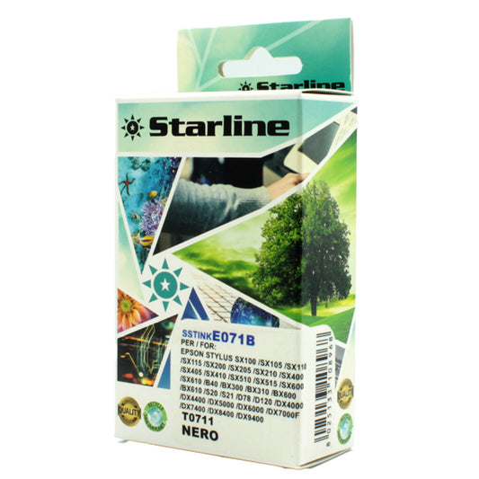 STARLINE - JNEP71B - Starline - Cartuccia ink - per Epson - Nero - C13T07114012 - T0711 -11,4ml