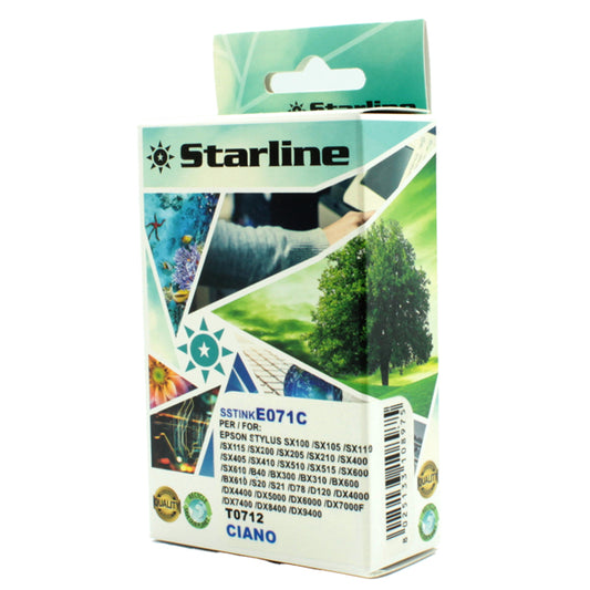 STARLINE - JNEP71C - Starline - Cartuccia ink - per Epson - Ciano - C13T071240 -T0712 11,4ml