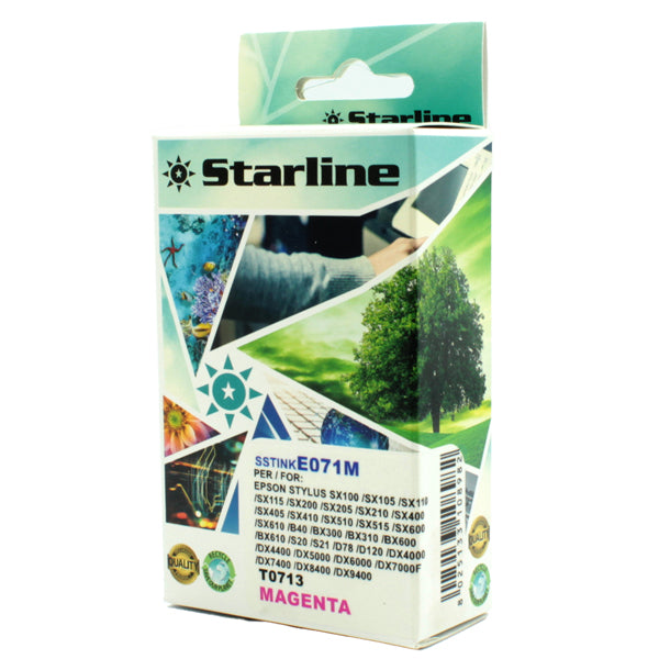 STARLINE - JNEP71M - Starline - Cartuccia ink - per Epson - Magenta - C13T07134013 -T0713 - 11,4ml