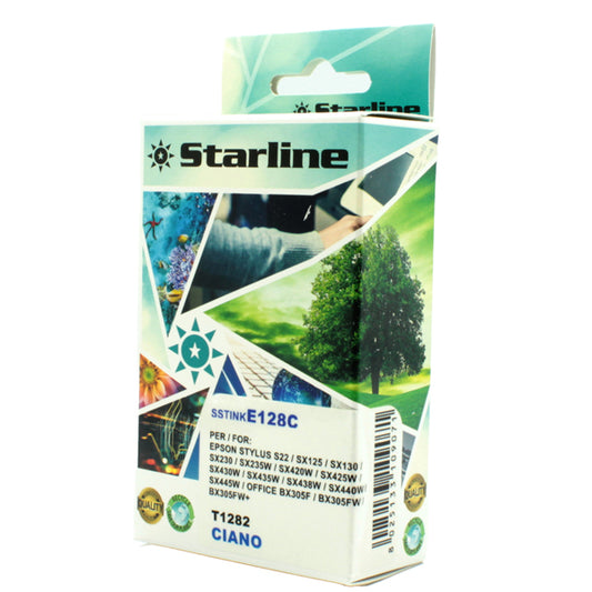 STARLINE - JNEP128C - Starline - Cartuccia ink - per Epson - Ciano -C13T12824012 - T1282- 7 ml