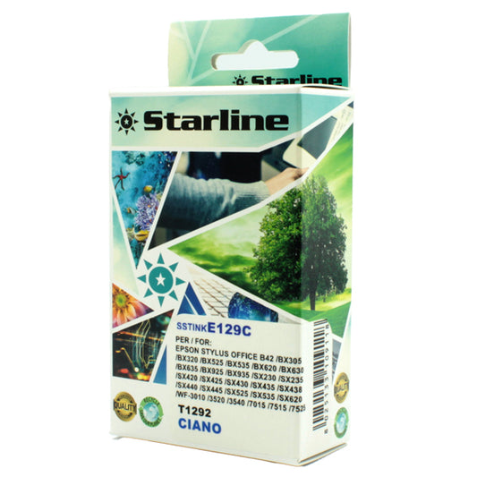 STARLINE - JNEP129C - Starline - Cartuccia ink - per Epson - Ciano - C13T12924012 - T1292- 10ml