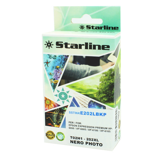 STARLINE - JNEP202PB - Starline - Cartuccia Ink compatibile Photo per Epson 202XL - Nero - 13ml