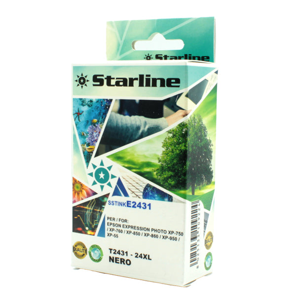 STARLINE - JNEP24B - Starline - Cartuccia ink - per Epson - Nero -C13T24314012 - 24XL-11ml
