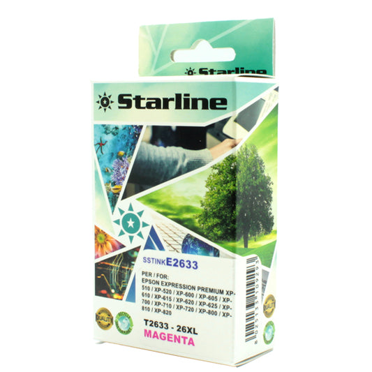 STARLINE - JNEP26M - Starline - Cartuccia ink - per Epson - Magenta - C13T26334012 -26XL - 11ml
