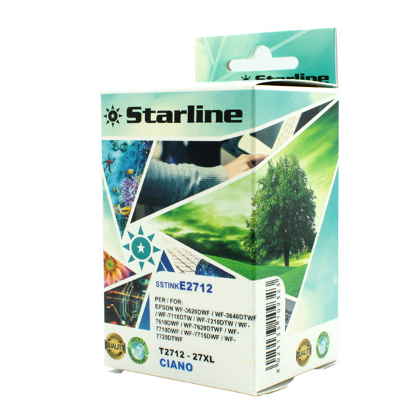 STARLINE - JNEP27C - Starline - Cartuccia ink - per Epson - Ciano - C13T27124012 - 27XL - 15ml