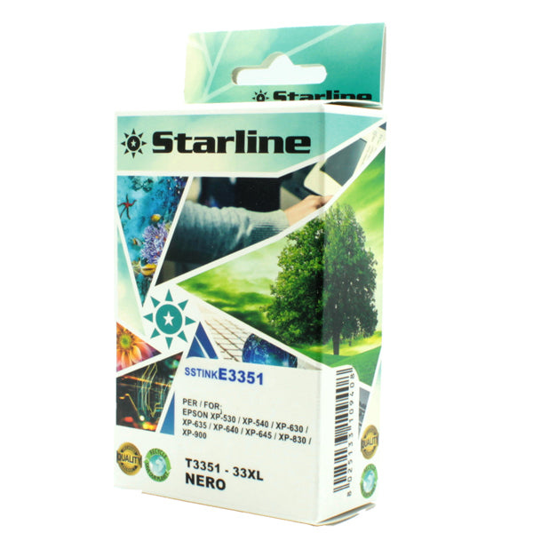 STARLINE - JNEP33B - Starline - Cartuccia ink - per Epson - Nero - C13T33514012 - 33XL - 14ml