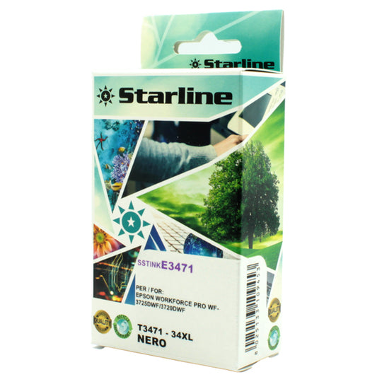 STARLINE - JNEP34B - Starline - Cartuccia ink - per Epson - Nero - C13T34714010 - 34XL 16,30ml