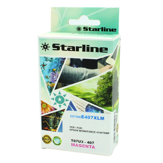 STARLINE - JNEP407M - Starline - Cartuccia Ink compatbile per Epson 407 - Magenta - 26ml