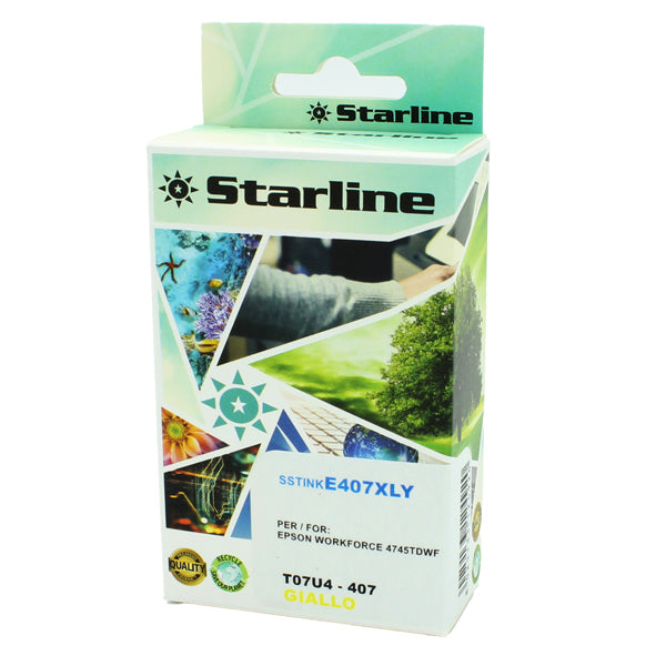 STARLINE - JNEP407Y - Starline - Cartuccia Ink compatbile per Epson 407 - Giallo - 26ml