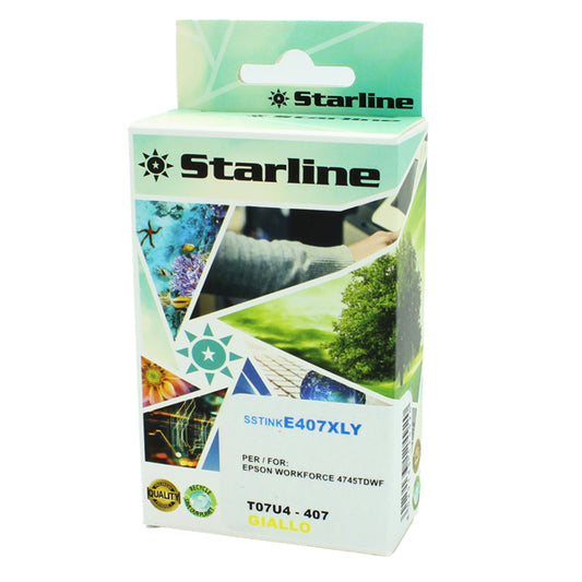 STARLINE - JNEP407Y - Starline - Cartuccia Ink compatbile per Epson 407 - Giallo - 26ml