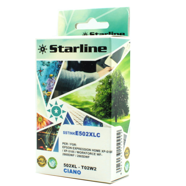 STARLINE - JNEP502C - Starline - Cartuccia Ink - per Epson - Ciano - C13T02W24010 - 502XL - 12ml