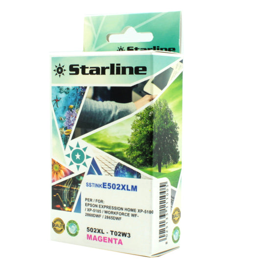 STARLINE - JNEP502M - Starline - Cartuccia Ink - per Epson - Magenta - C13T02W34010 - 502XL 12 ml