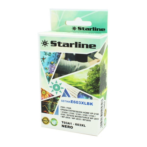 STARLINE - JNEP603B - Starline - Cartuccia 603XL - Stella Marina - Nero - JNEP603B - 14ml