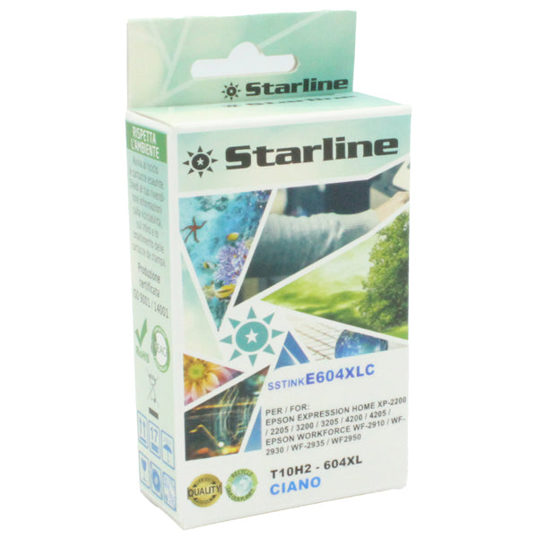 STARLINE - JNEP604C - Starline Cartuccia Ciano 604XL_Ananas Pag 350 - SSTINKE604XLC -  Conf. da 1 Pz.