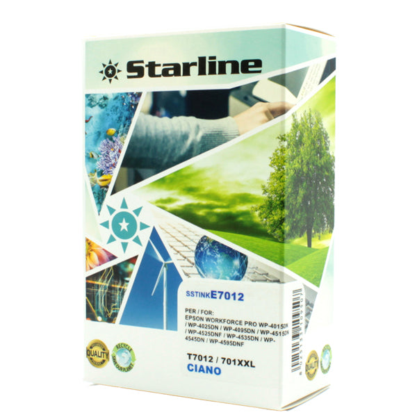 STARLINE - JNEP701C - Starline - Cartuccia ink - per Epson - Ciano - C13T70124010 - T7012 - 35ml