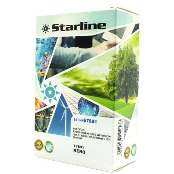 STARLINE - JNEP7891B - Starline - Cartuccia ink - per Epson - Nero - T7891 -  C13T789140 - 66ml