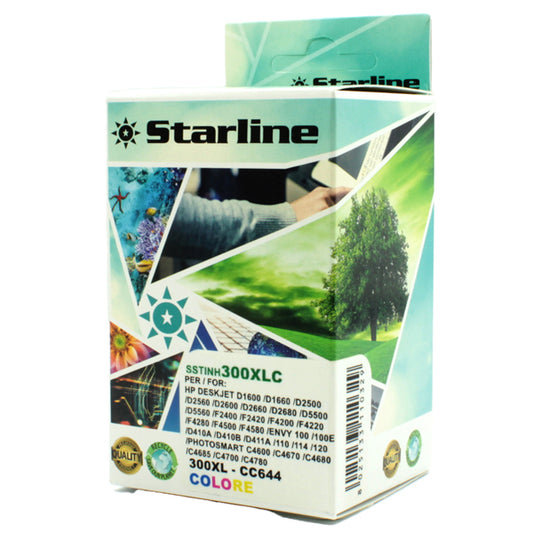 STARLINE - JRHP300XLC - Starline - Cartuccia ink Compatibile - per  HP 300XL - Colore