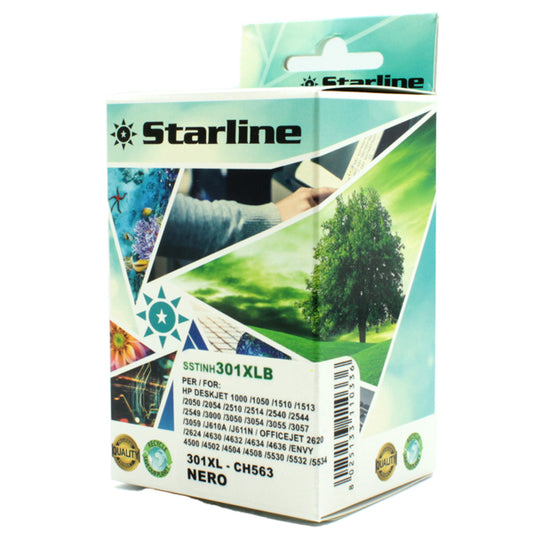STARLINE - JRHP301XLB - Starline - Cartuccia ink Compatibile - per  HP 301XL - Nero