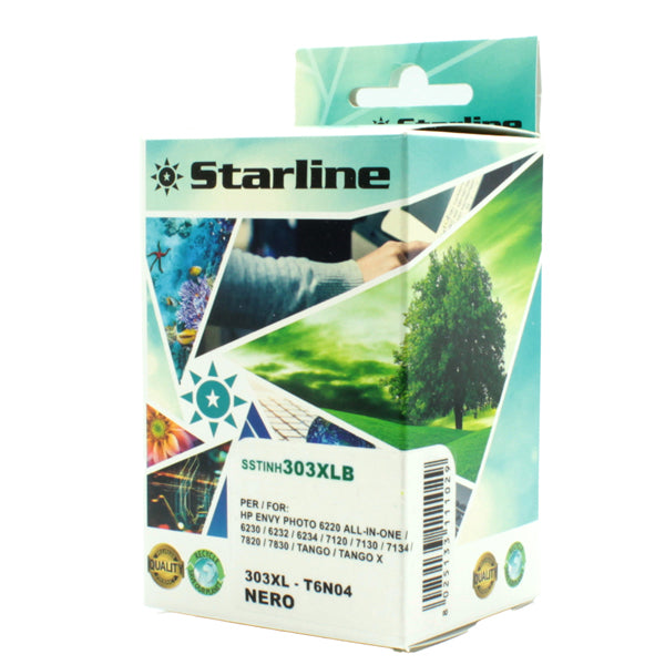STARLINE - JRHP303XLB - Starline - Cartuccia Ink Compatibile - per HP - Nero - 303XL- 24 ml