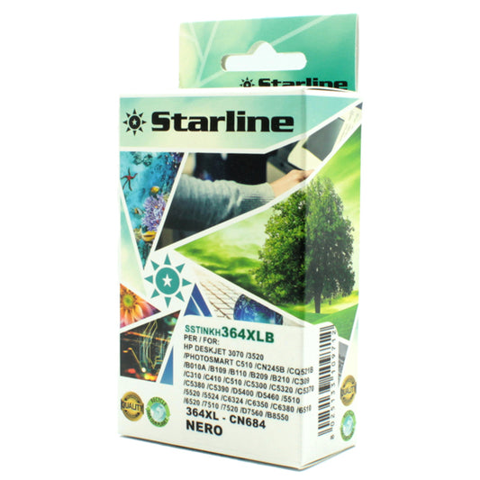 STARLINE - JNHP364B - Starline - Cartuccia ink Compatibile - per HP 364XL - Nero - CN684E - 18,6ml