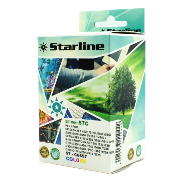 STARLINE - JRHP57 - Starline - Cartuccia ink  Compatibile - per HP 57 - Colore - C6657AE