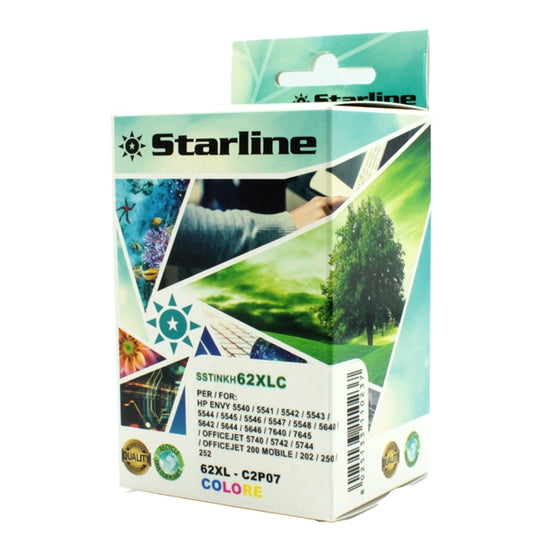STARLINE - JRHP62XLC - Starline - Cartuccia Ink Compatibile - per HP - C-M-Y -  C2P04AE - 20 ml