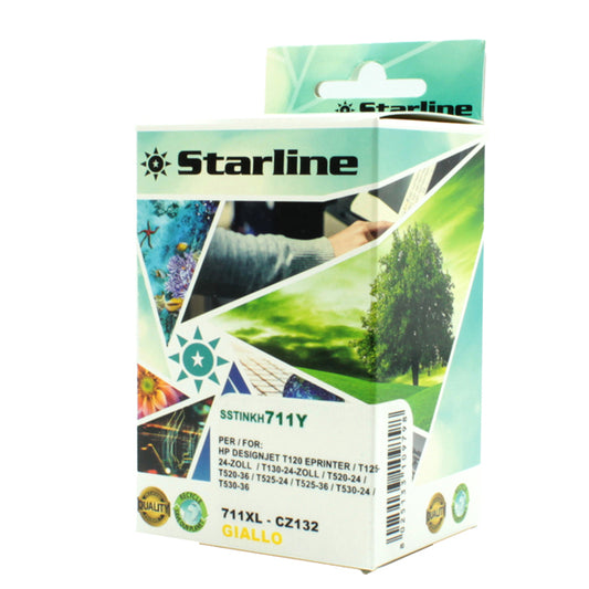 STARLINE - JNHP711Y - Starline - Cartuccia ink Compatibile - per HP 711 - Giallo - CZ132A - 26ml