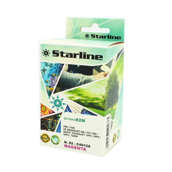 STARLINE - JRHP82M - Starline - Cartuccia ink Compatibile per HP N.82 - Magenta - 69ml