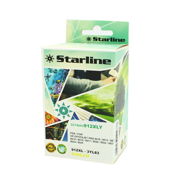 STARLINE - JRHP912Y - Starline - Cartuccia Ink Compatibile per HP 912 XL - Giallo - 58ml
