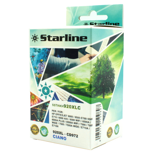 STARLINE - JNHP920C - Starline - Cartuccia ink Compatibile - per HP n. 920 e 920XL - Ciano