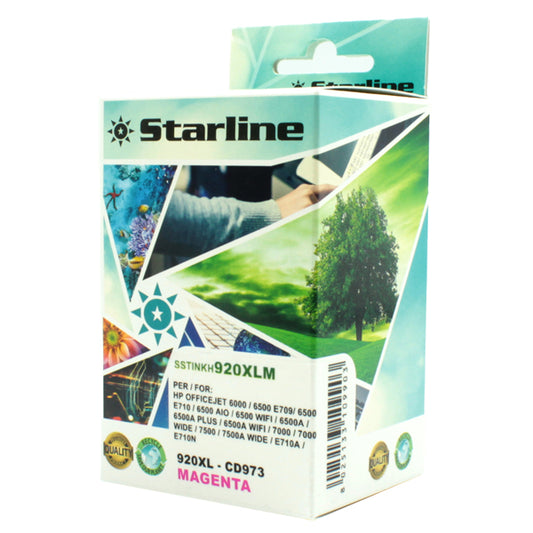 STARLINE - JNHP920M - Starline - Cartuccia ink Compatibile - per HP n. 920 e 920XL - Magenta - CD973AE