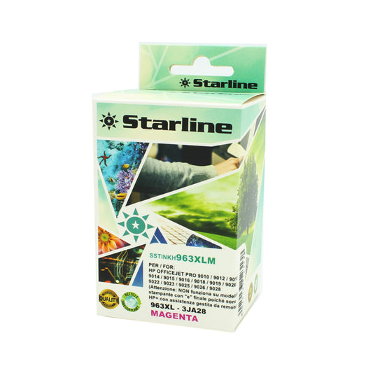 STARLINE - JRHP963M - Starline - Cartuccia Ink Compatibile per HP 963 XL - Magenta - 58ml