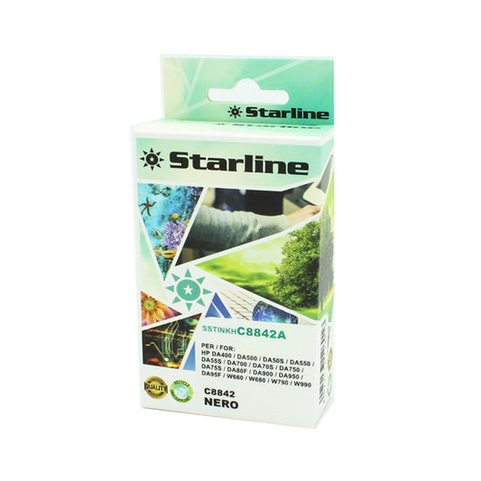 STARLINE - JRHP8842 - Starline - Cartuccia Ink Compatibile - per HP - C8842A - Nero - 42ml