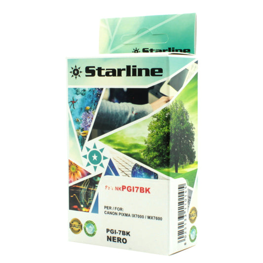 STARLINE - JNCA7B - Starline - Cartuccia ink - per Canon - Nero - PGI-7BK - 24ml