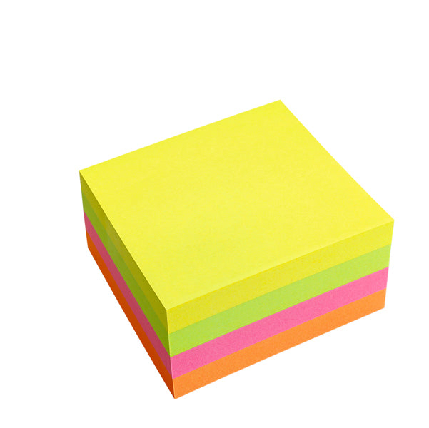 STARLINE - Q900056 - Biglietti adesivi Cubo - assortito neon - 75 x 75mm - 70gr - 320 fogli - Starline