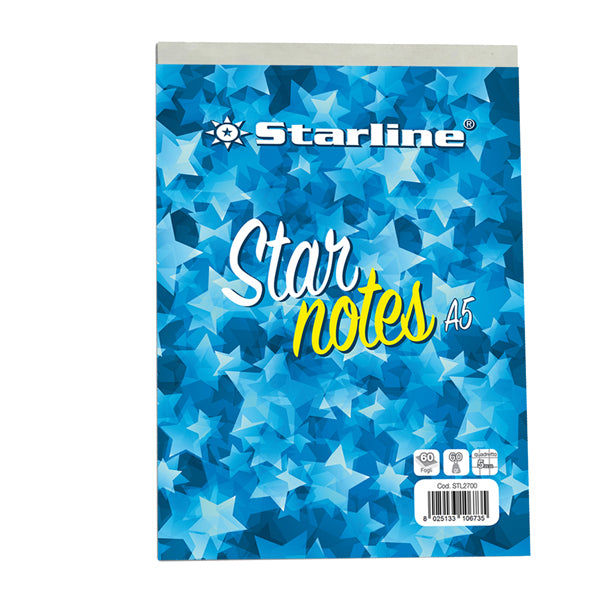 STARLINE - ODBLSTL2700A55M - Blocco note StarNotes A5 - 60 fogli - 5 mm - 150 x 210 mm - 60 gr - Starline