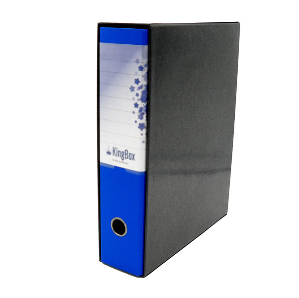 STARLINE - RXP8BL - Registratore Kingbox - dorso 8 cm - protocollo 23x33 cm - blu - Starline