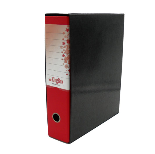 STARLINE - RXP8RO - Registratore Kingbox - dorso 8 cm - protocollo 23x33 cm - rosso - Starline