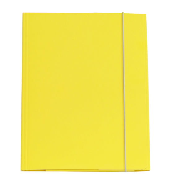 STARLINE - OD0032LBXXXAE04 - Cartellina con elastico - cartone plastificato - 3 lembi - 25x34 cm - giallo - Queen Starline