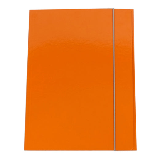 STARLINE - OD0032LBXXXAE07 - Cartellina con elastico - cartone plastificato - 3 lembi - 25x34 cm - arancio - Queen Starline