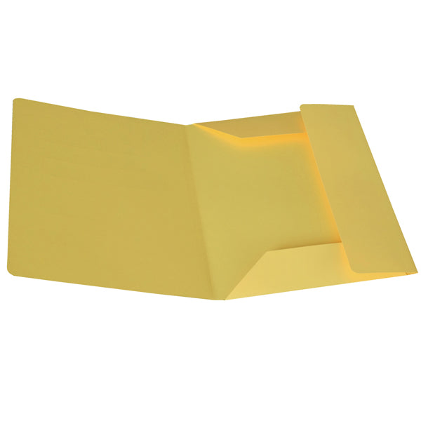 STARLINE - OD0112BLXXXAH04 - Cartellina 3 lembi - 200 gr - cartoncino bristol - giallo sole - Starline - conf. 25 pezzi