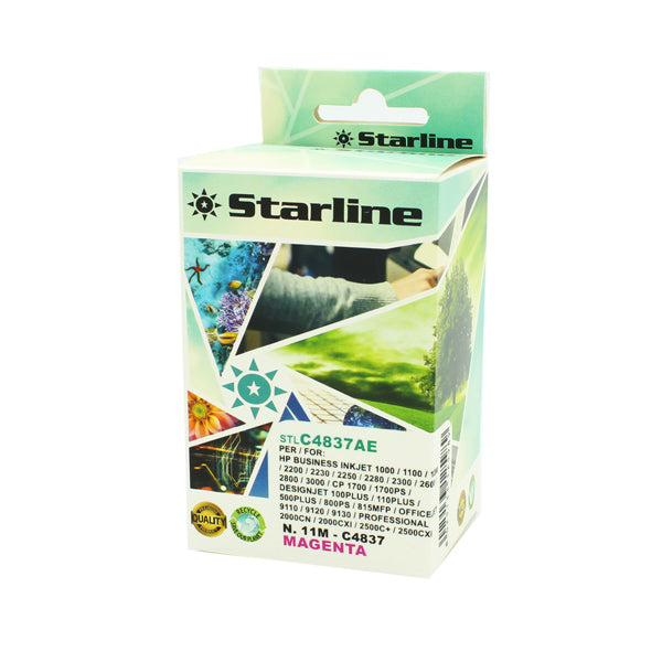 STARLINE - JRHP11M - Starline - Toner Compatibile per HP 11- Magenta - 28ml