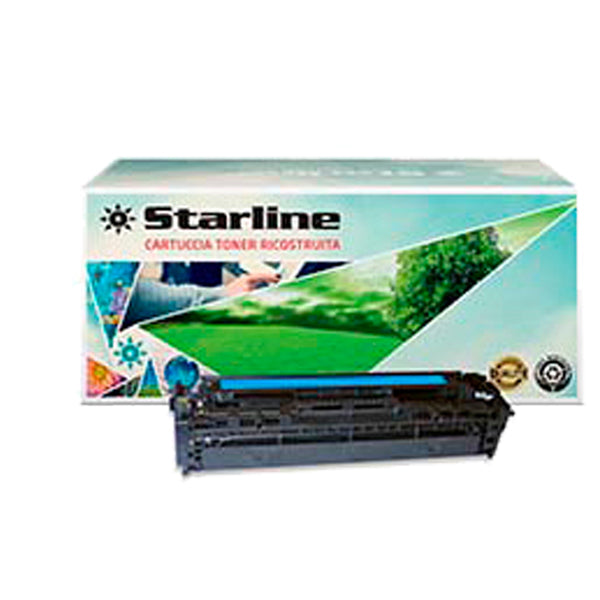 STARLINE - K15105TA - Starline - Toner Ricostruito - per HP 125A - Ciano - CB541A - 1.400 pag
